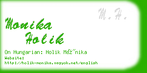 monika holik business card